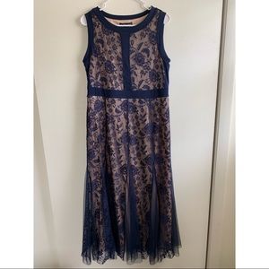 Blue Formal Lace Dress